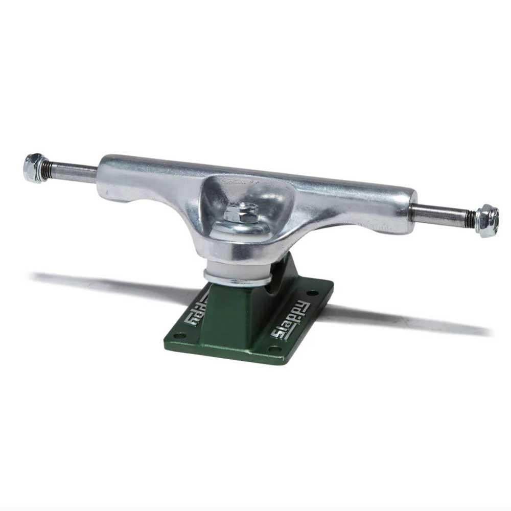 Slappy ST1 Hollow Lights Skateboard Trucks Polished Gunmetal Green 8"