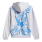 Adidas Skateboarding Kogan Zip Up Hooded Sweatshirt Light Grey Heather Blue