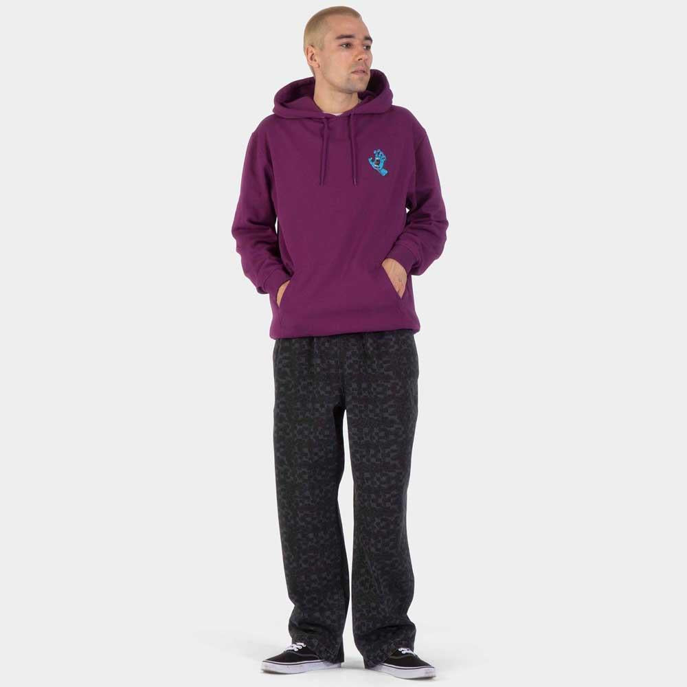Santa Cruz Screaming Hand Chest Hooded Sweatshirt Fresh Purple