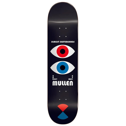 Almost Skateboards Mullen Bauhaus Impact Pro Light Skateboard Deck Black 8"