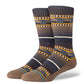 Stance Socks Cedar Rock Crew Brown Large UK7 to UK11