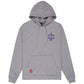 RVCA Dalas Snake Pullover Hooded Sweatshirt Monument Grey
