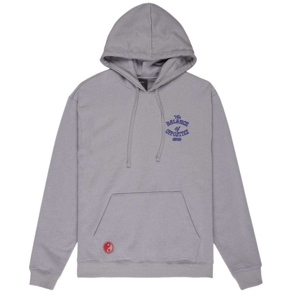 RVCA Dalas Snake Pullover Hooded Sweatshirt Monument Grey