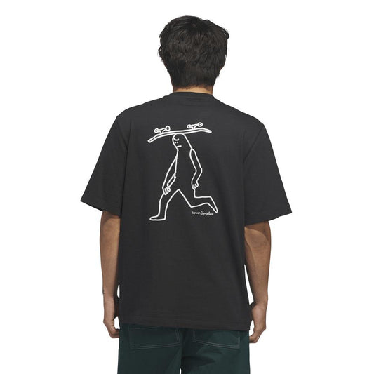 Adidas Skateboarding Gonz Spot T-Shirt Black Ice Purple