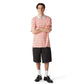 Huf Microdose Knit Short Sleeve Polo Shirt Red Blue
