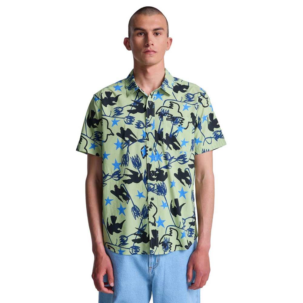 RVCA AF Dive In Short Sleeve Shirt Beechnut Green