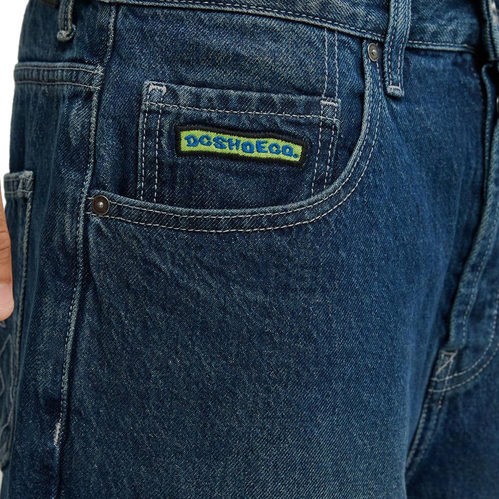 DC Shoe Co Worker Baggy Denim Double That Dark Denim FA26