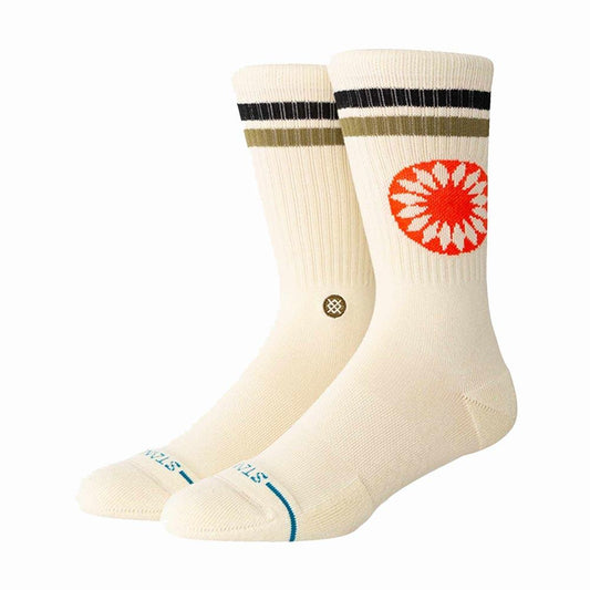 Stance Socks Sun Dial Crew Cream Large UK7 to UK11
