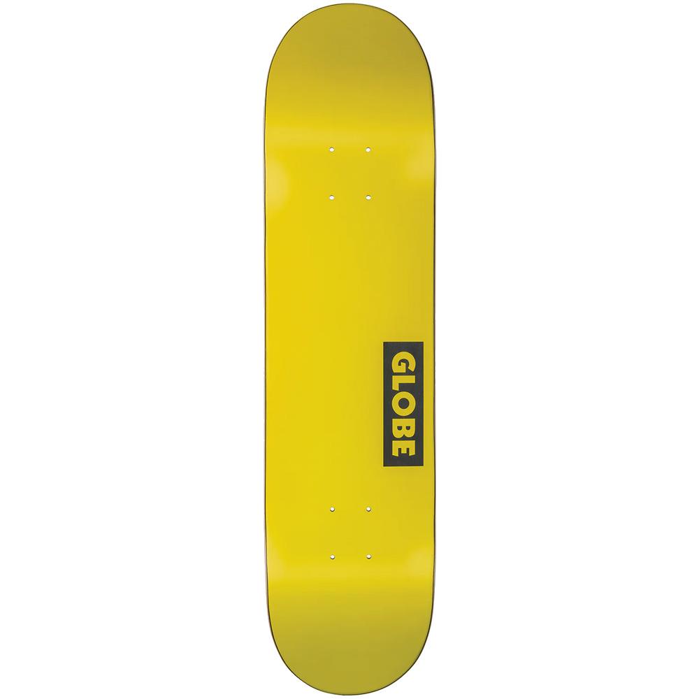 Globe Goodstock Skateboard Deck Neon Yellow 7.75"