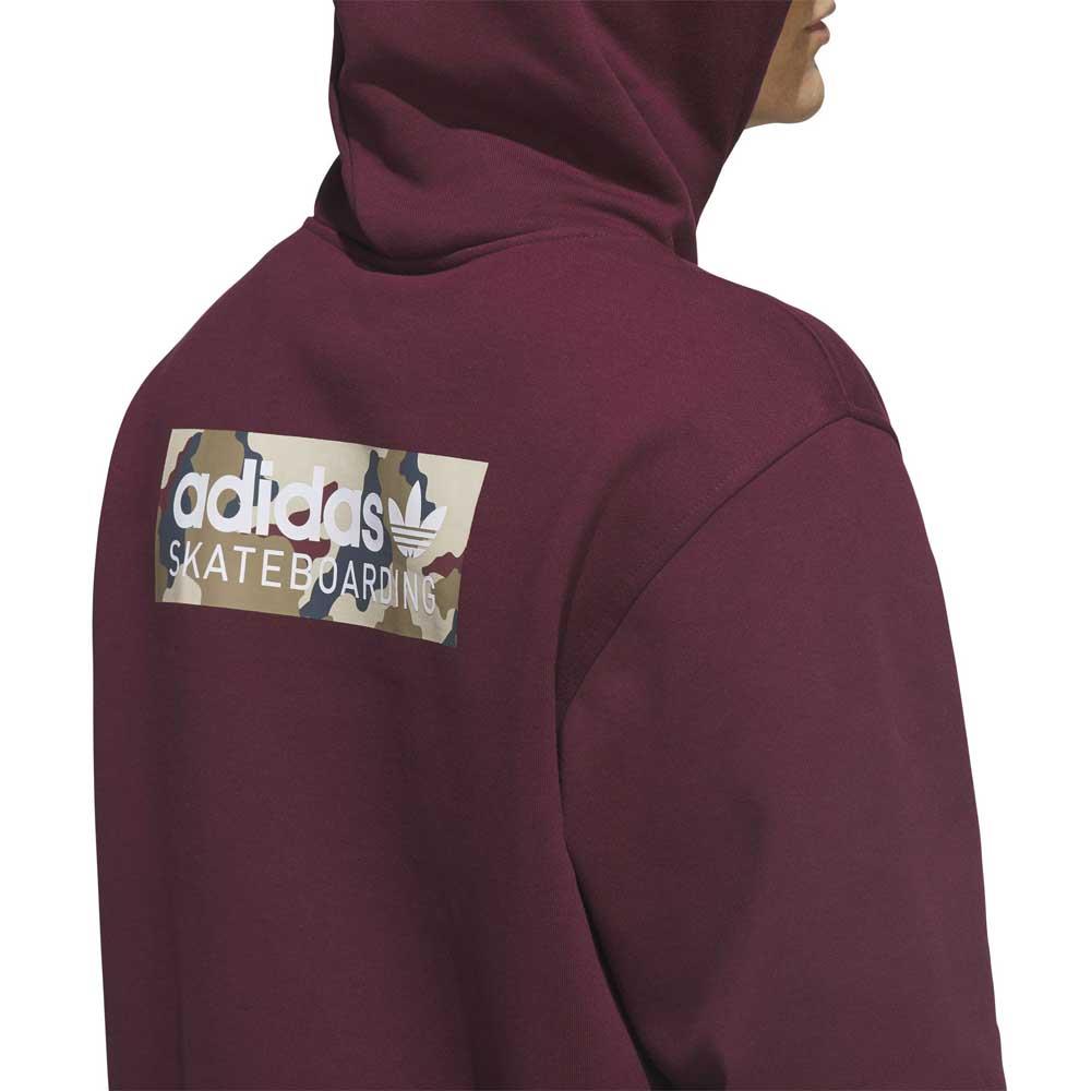 Adidas Skateboarding Skate Logo Hooded Sweatshirt Maroon