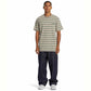 DC Shoes Upstate Stripe T-Shirt Silver Lining