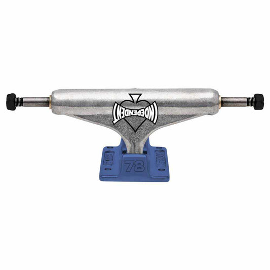 Indy Independent Hollow Skateboard Trucks Stage 11 Cant Be Beat 78 Standard Silver/Blue 144mm Pair