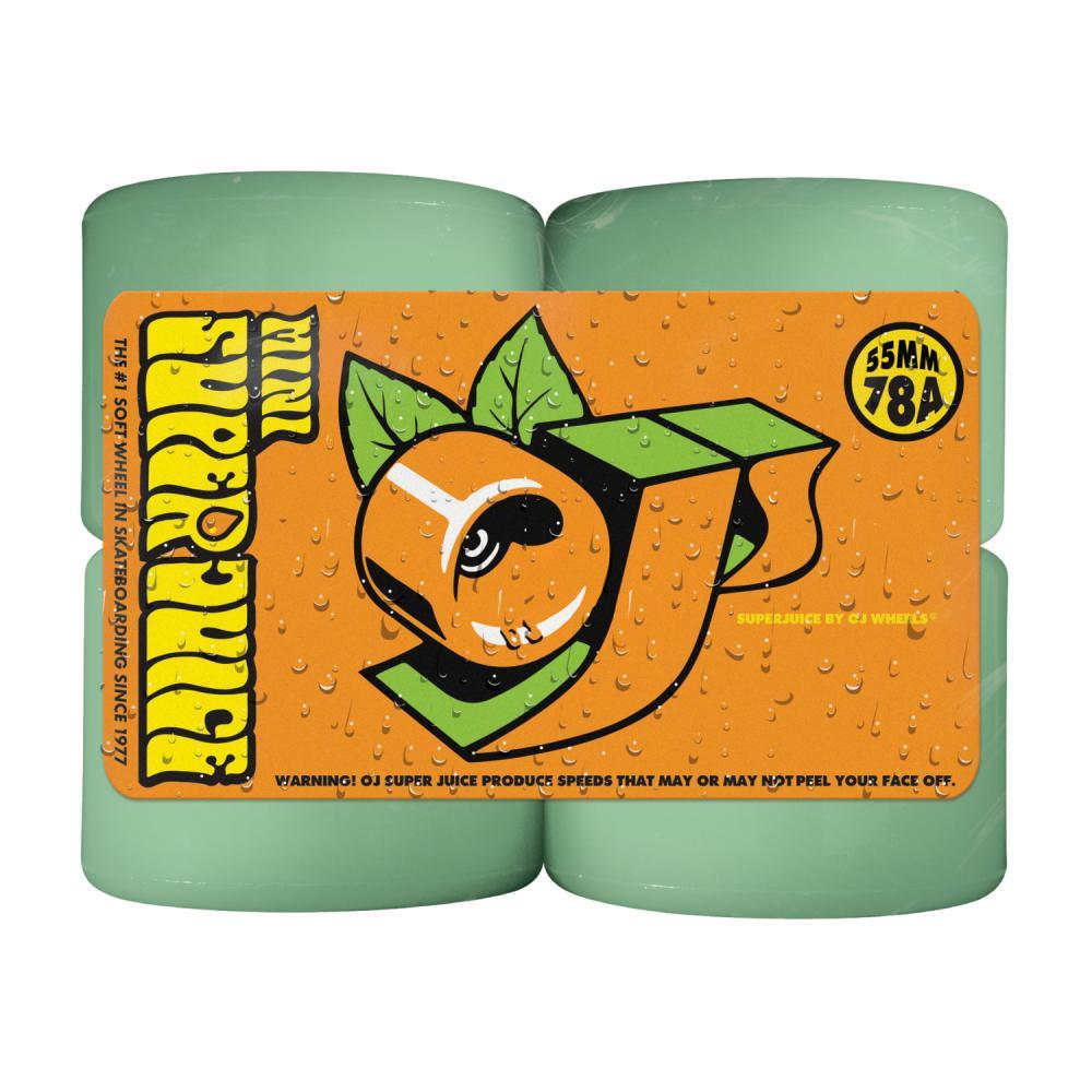 OJ Skateboard Wheels Mini Super Juice Soft 78a Aqua 55mm