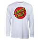 Santa Cruz Classic Dot Longsleeve T-Shirt White