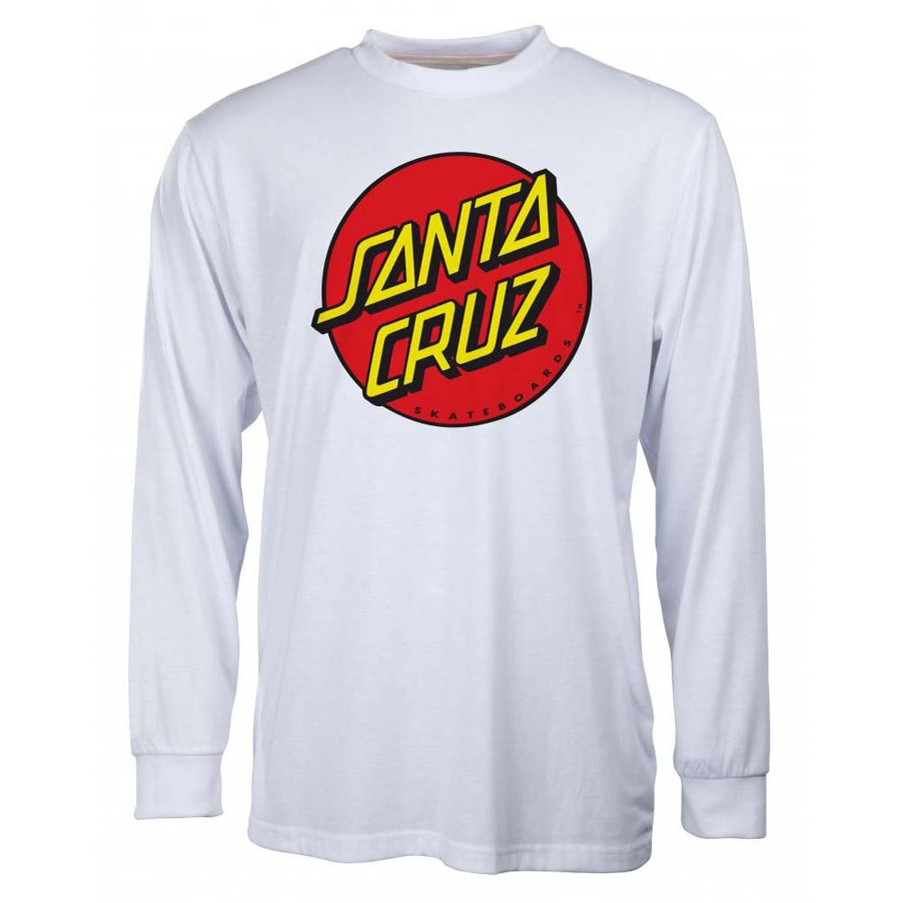Santa Cruz Classic Dot Longsleeve T-Shirt White