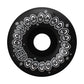 Krooked Glow Eyes Factory Complete Skateboard Black 8.06"
