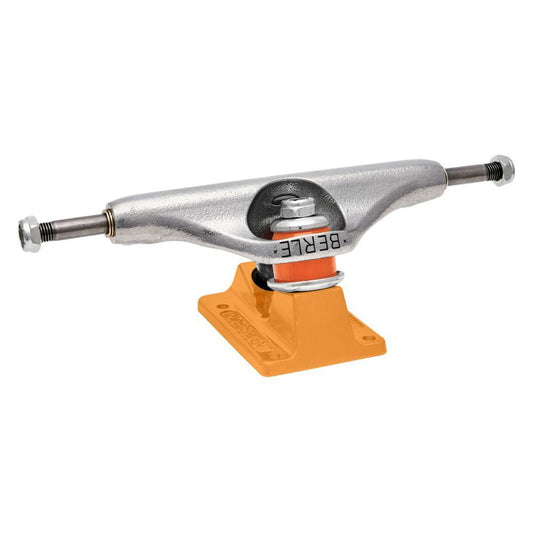 Indy Independent Stage 11 Skateboard Trucks Pair Pro Elijah Berle Skull Silver/Orange 159 mm