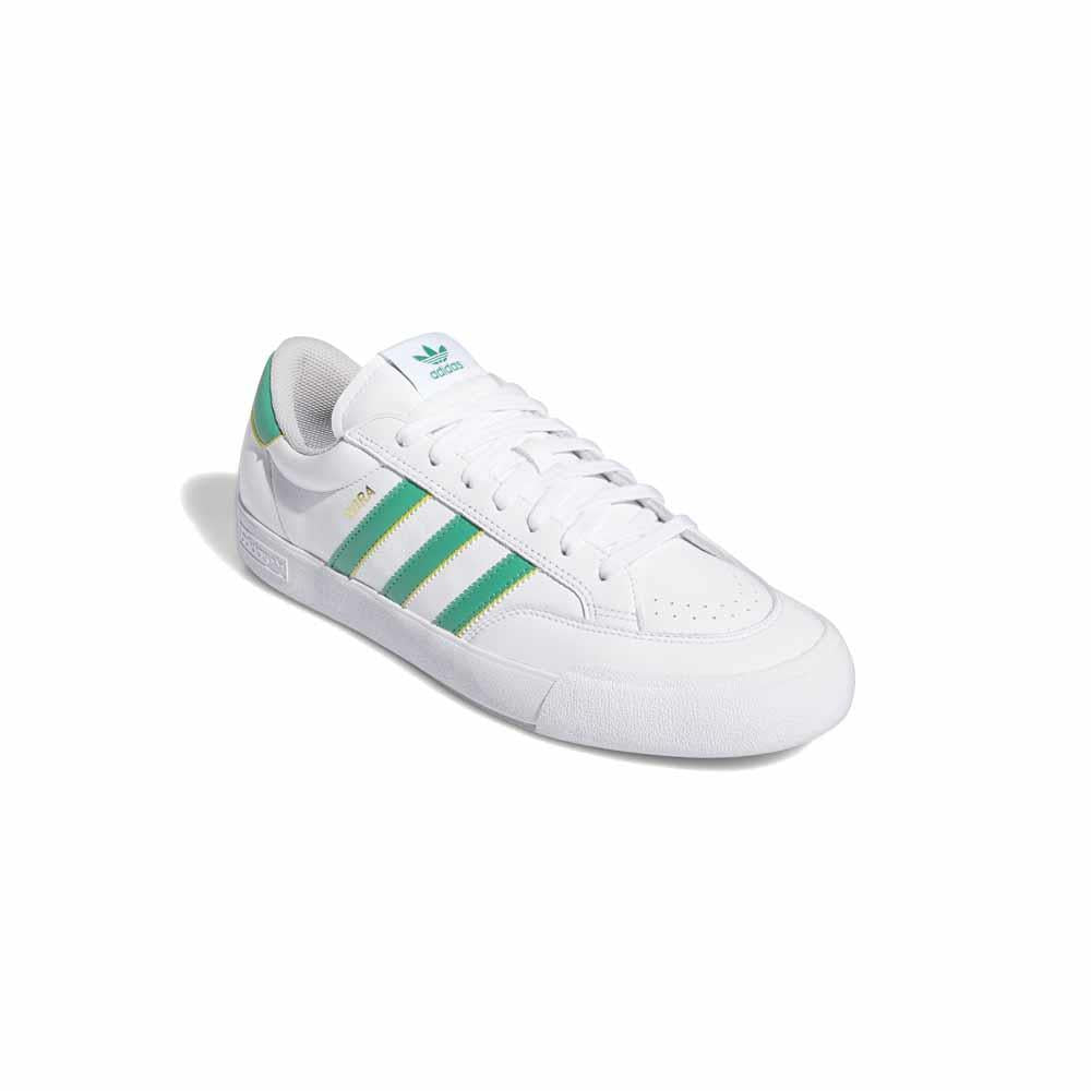 Adidas Skateboarding Nora Feather White Court Green Yellow Skate Shoes