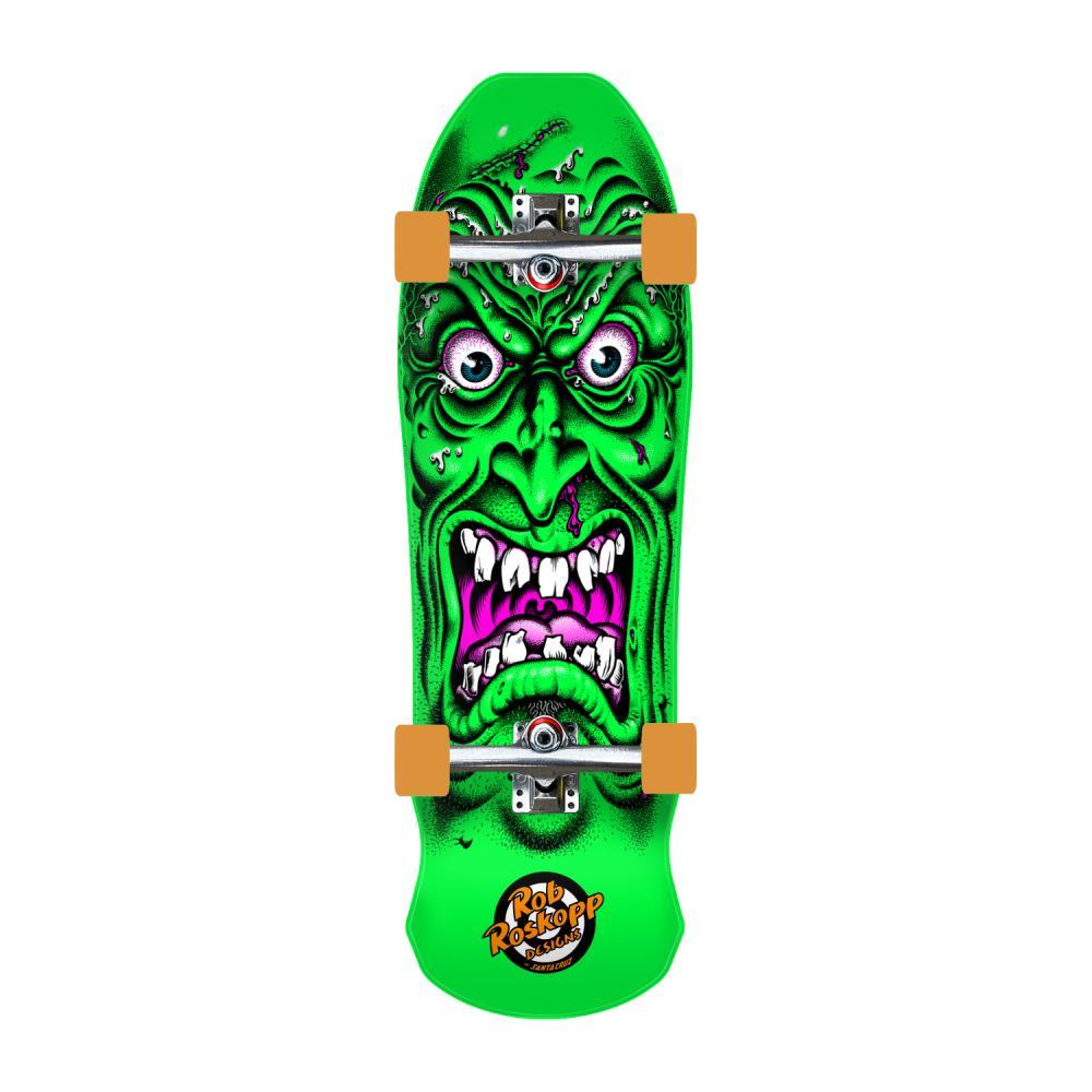 Santa Cruz Cruiser Roskopp Face Complete Skateboard Green 9.5"
