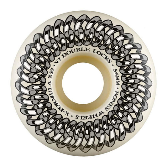 BONES Wheels X-Formula Double Lock V7 Skateboard Wheels 56mm 97A