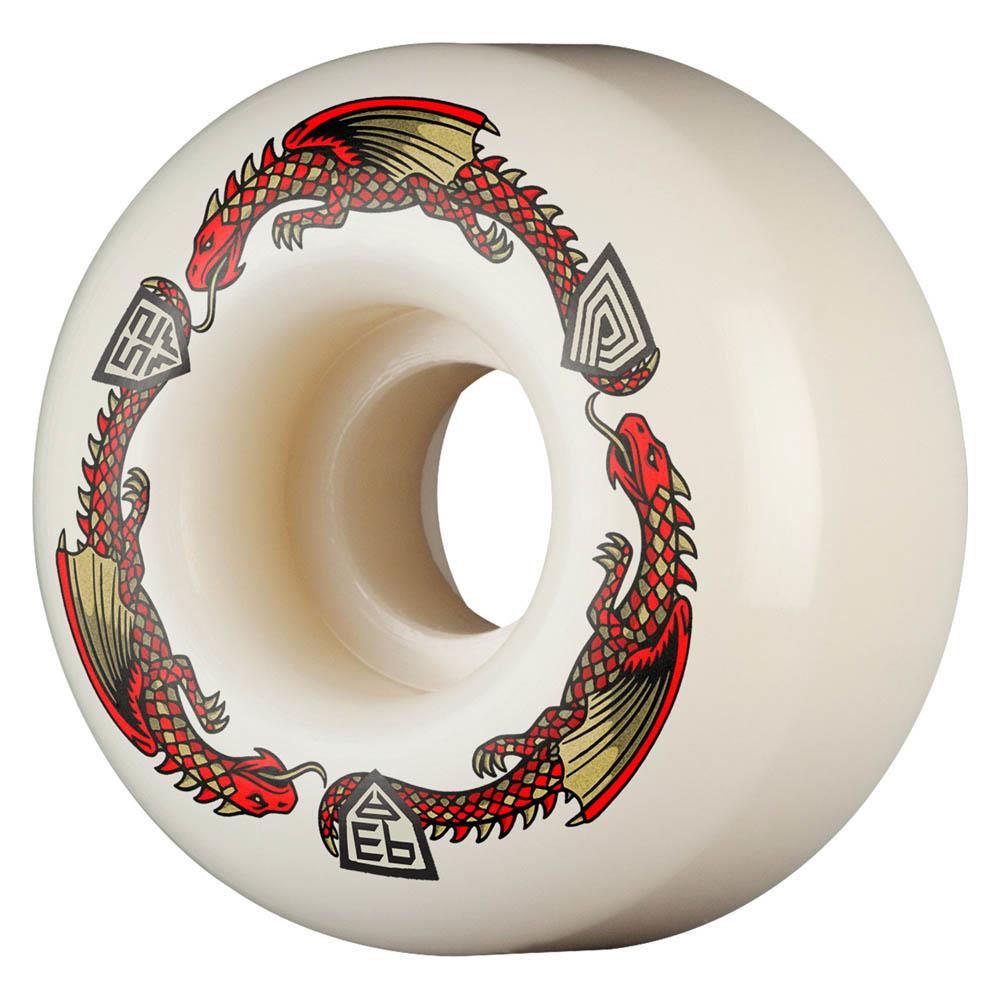 Powell Peralta Dragon Formula Skateboard Wheels 52mm x 31mm 93A V1 Off White Red