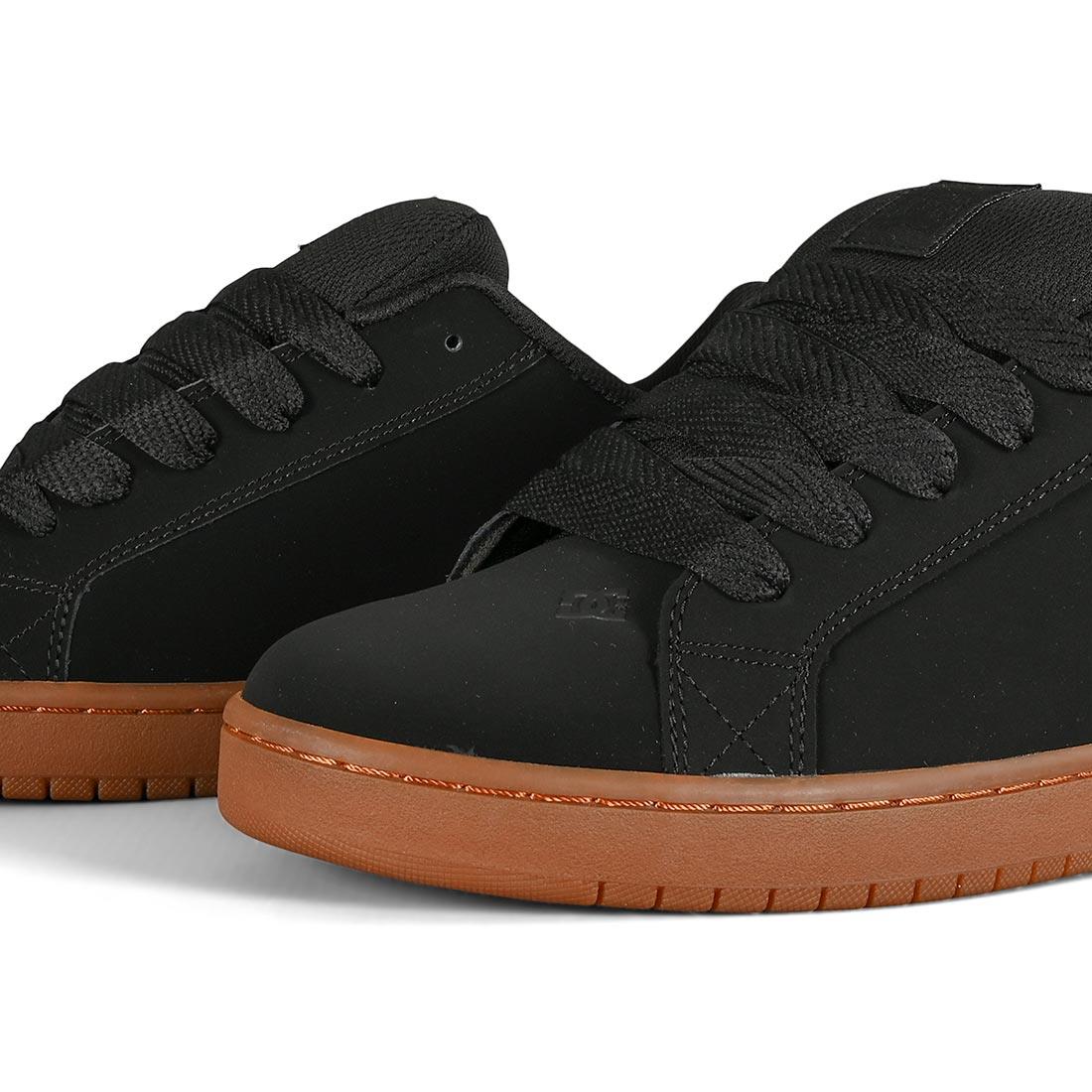 DC Shoe Co Court Graffik Skate Shoes Black Gum