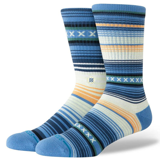 Stance Socks Curren St Crew Capri Blue UK 7-11