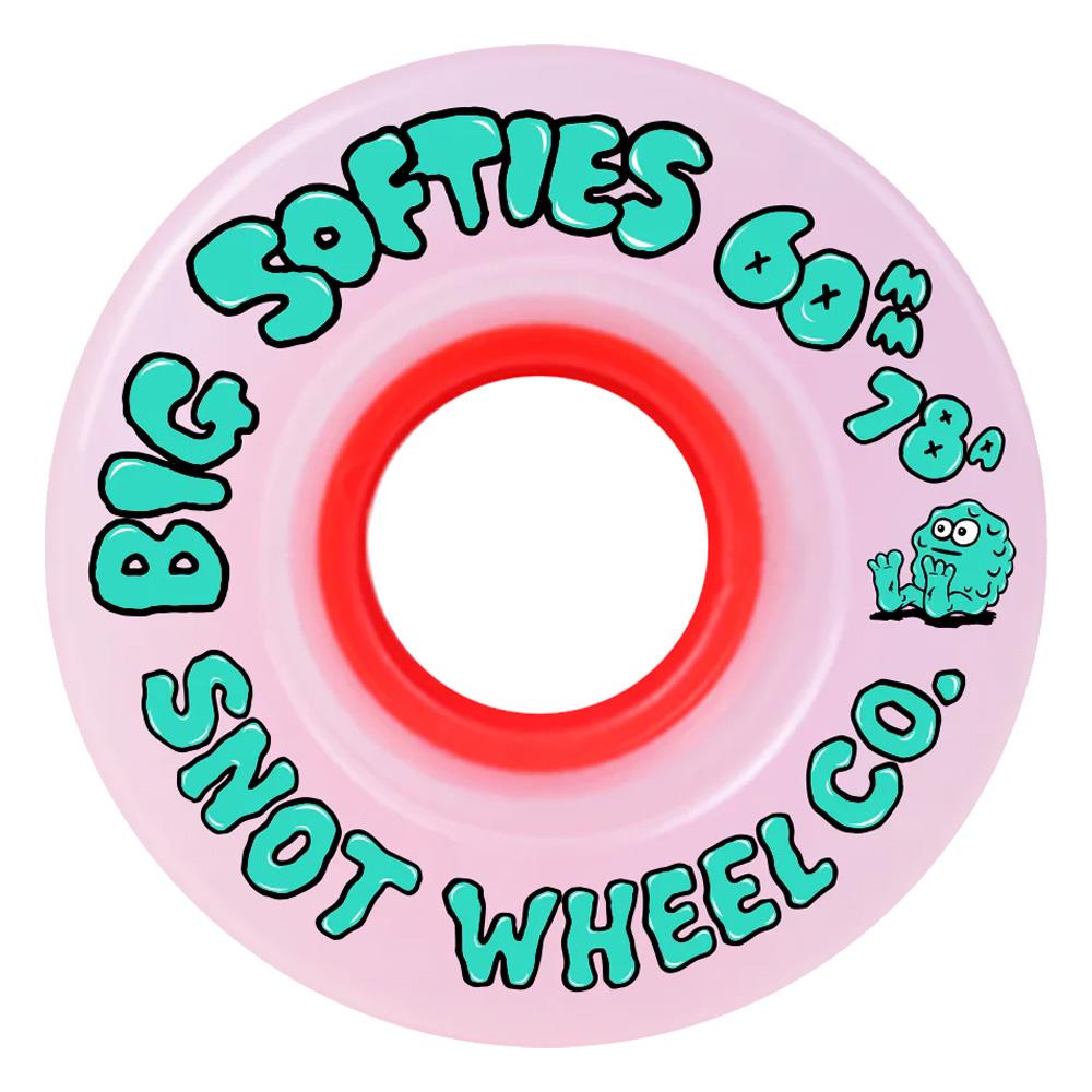 Snot Skateboard Wheels Big Softies Red Core 60mm 78a