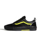 Vans Skate Old Skool Wafflecup Skate Shoes Reflective Black Lime