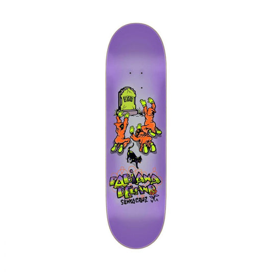 Santa Cruz Delfino Ego FeelBase Pro Skateboard Deck Purple 8.25"