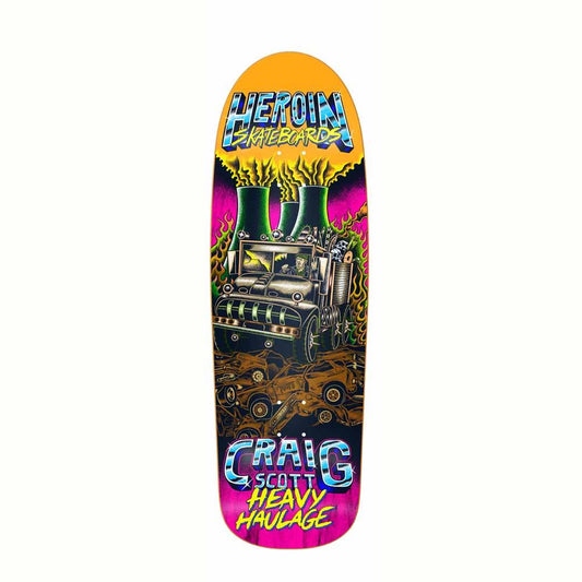 Heroin Skateboards Craig Heavy Haulage Skateboard Deck 9.5"