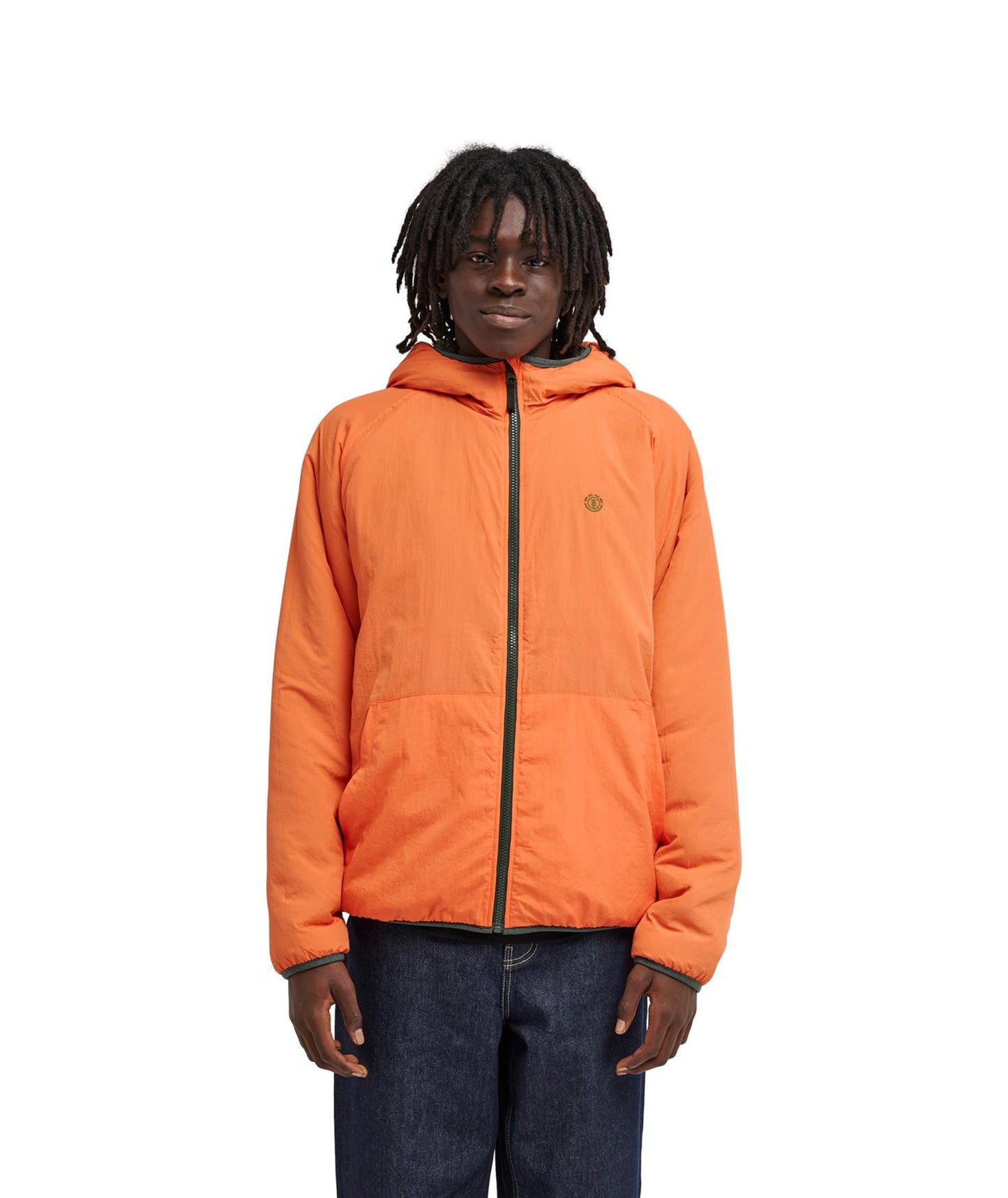 Element Wolfe Reversible Sherpa Hoodie Bronze Green