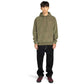 Element Serif Coruroy Pullover Hooded Sweatshirt Kalamata Brown Green
