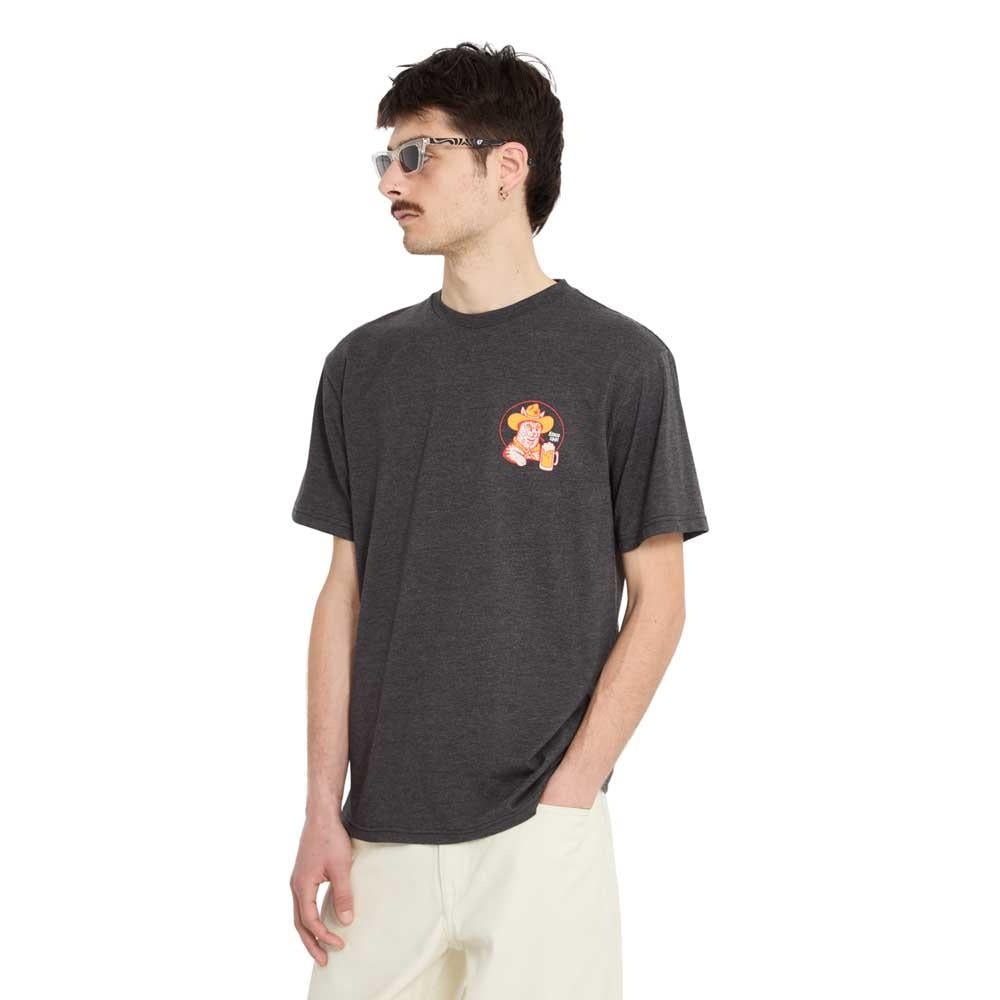 Volcom Meowdy Short Sleeve T-Shirt Heather Black