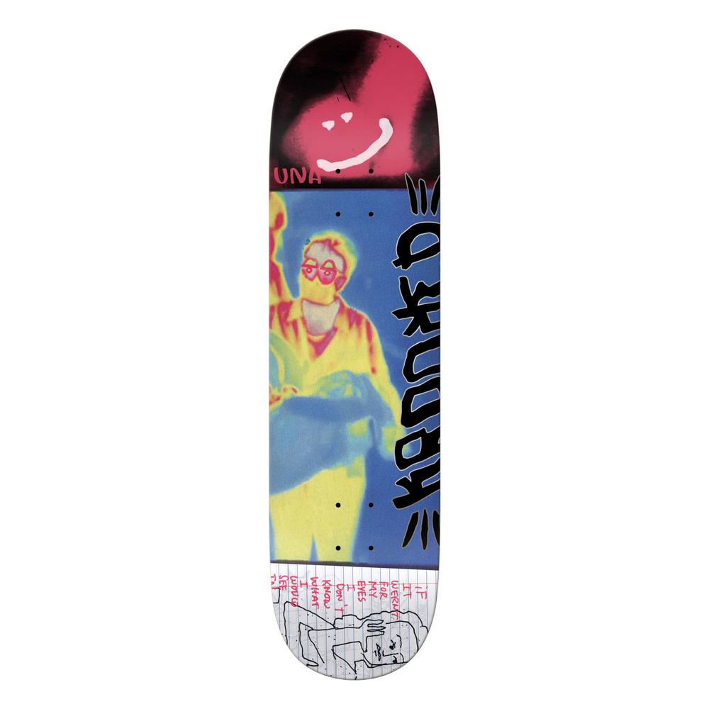 Krooked Una Infrared Skateboard Deck Blue 8.28"