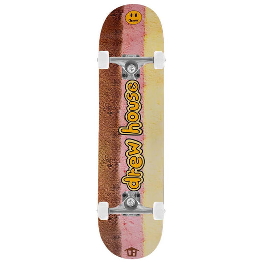 Drew House Cartoon Font Neapolitan Ice Cream Complete Skateboard 8.25"
