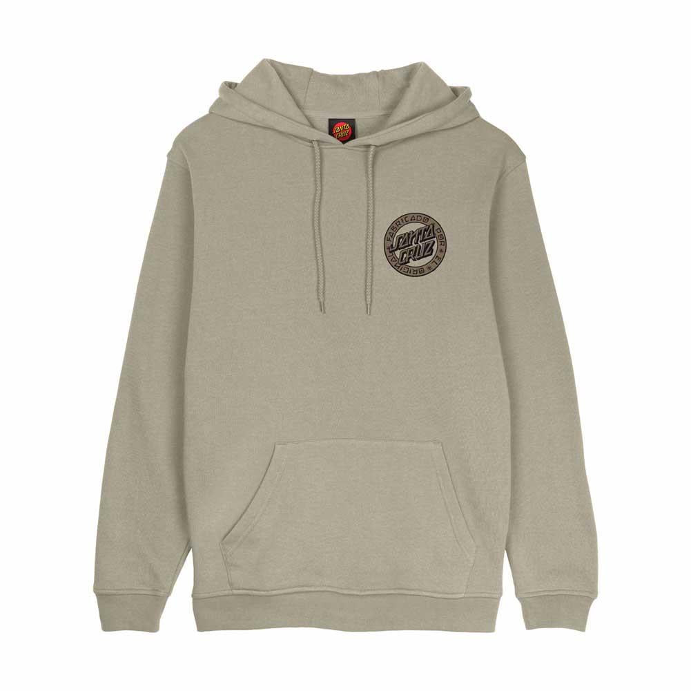 Santa Cruz Loco Dot Hooded Sweatshirt Stone Grey
