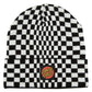 Santa Cruz Beanie Swindler Beat Checkered Black White One Size