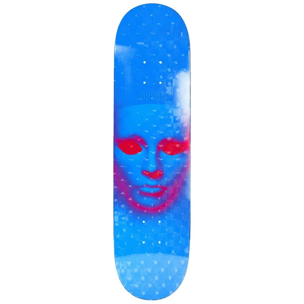 Opera Face EX7 Skateboard Deck Blue Holographic 8.25'' – Black