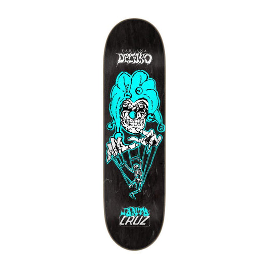 Santa Cruz Pro Skateboard Deck Delfino Puppet Master FeelBase Black Blue 8.25"