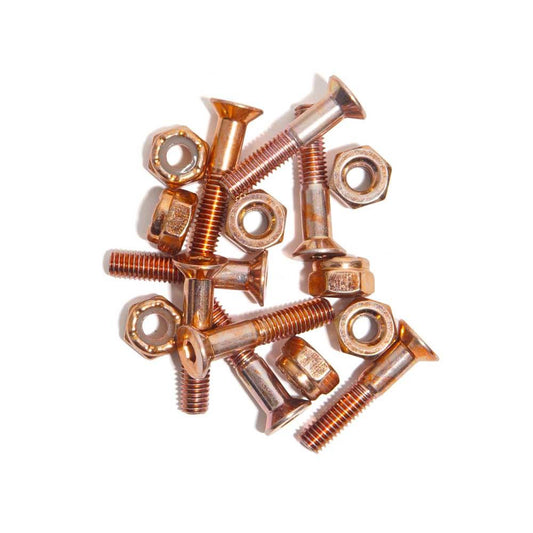 G-Tool 8 Pack of 1" Allen Skateboard Bolts Rose Gold