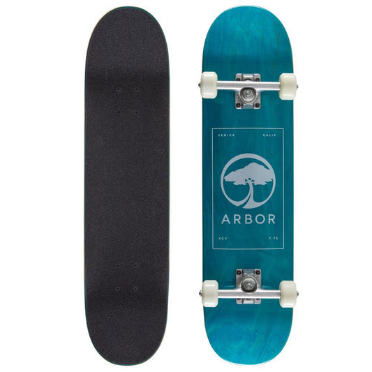 Arbor Street Complete Skateboard Logo Blue 7.75"