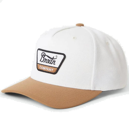 Brixton Linwood Netplus Snapback Cap One Size Off White Copper