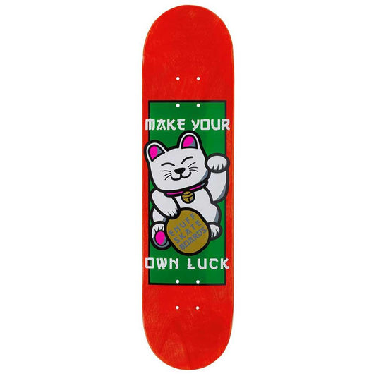 Enuff Designer Skateboard Deck Lucky Cat Red 8.25"