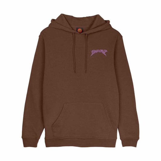 Santa Cruz Out Of Time Hooded Sweatshirt Coffee Brown