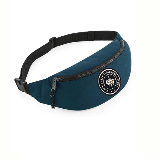 Black Sheep Recycled Bumbag Waistpack Petrol Blue