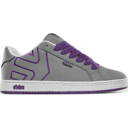 Etnies Fader Grey Purple Skate Shoes