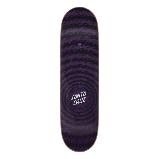 Santa Cruz Skateboard Deck Flame Ringed Dot 7 Ply Birch Red/Black 8.5"
