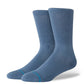 Stance Socks Icon Dyed Crew Sea Blue Large