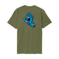 Santa Cruz Screaming Hand Chest T-Shirt Deep Olive